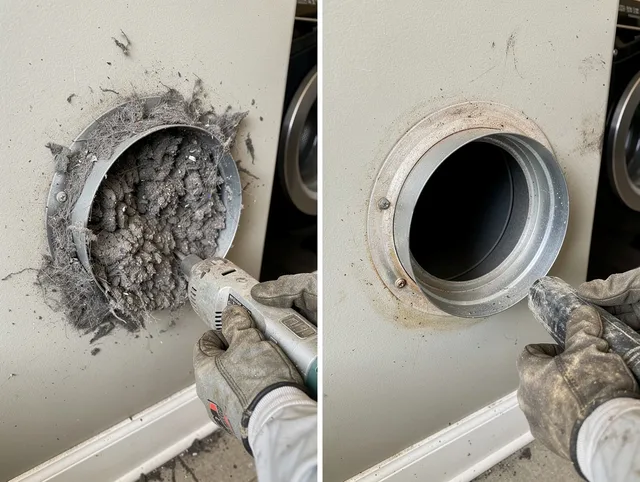 Professional clogged vent cleaning by Rockland Dryer Vent Cleaning in Rockland