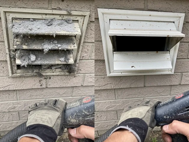 Professional dryer exhaust vent cleaning by Rockland Dryer Vent Cleaning in Rockland