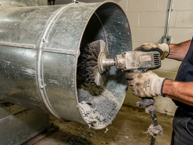 Industrial-grade dryer vent cleaning by Rockland Dryer Vent Cleaning in Rockland