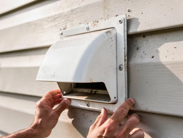 Rockland Dryer Vent Cleaning technician delivering thorough residential dryer vent cleaning service in Rockland